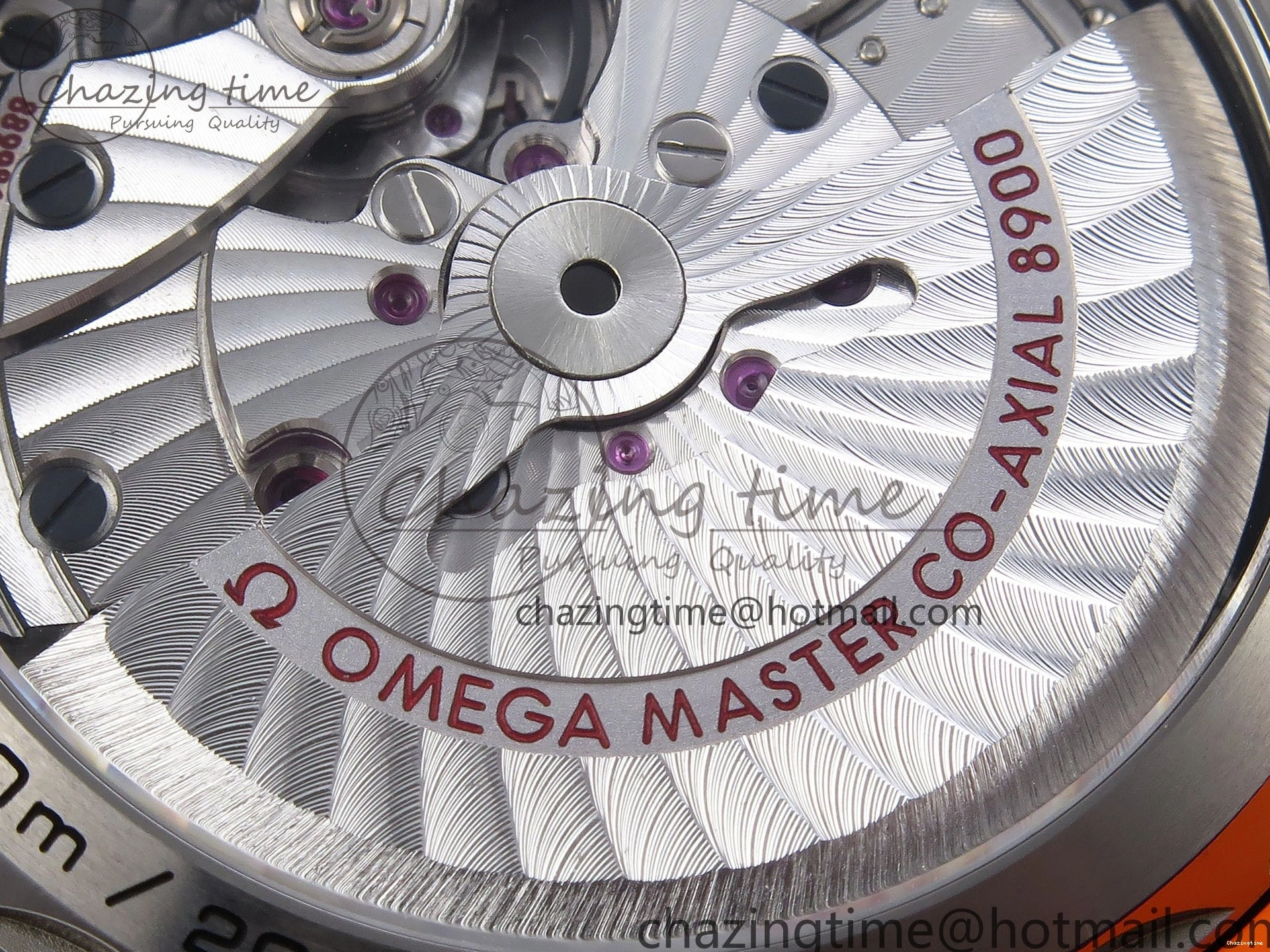 0210 Comfortable Planet Ocean 43.5mm SS VSF 1:1 Best Edition Black Orange Bezel Gray Dial on Nylon Strap A8900 Super Clone V 7730